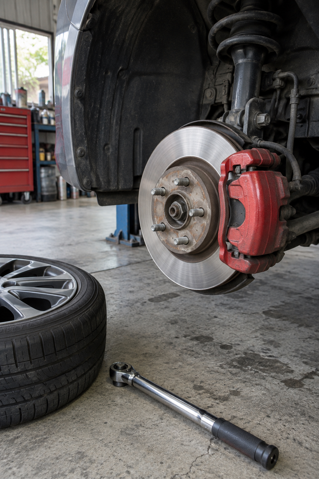 Sample image: a brake disc and caliper